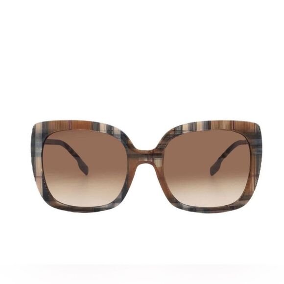 BURBERRY Sunglasses  Caroll Check Brown Gradient Br - Picture 1 of 4